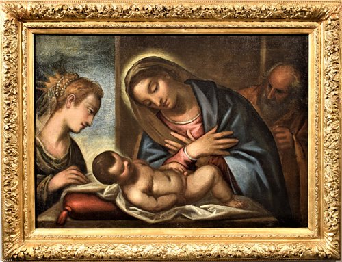 Sacra Famiglia con Santa Caterina